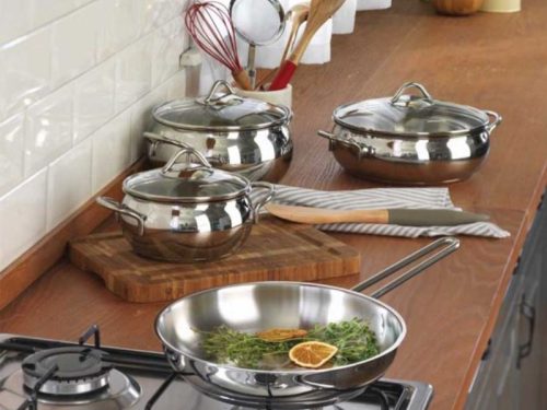 Hình ảnh bộ nồi chảo Elica ASTRA COOKWARE A2020