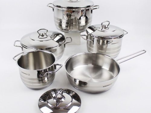 Ảnh thực tế bộ nồi chảo Elica ASTRA COOKWARE A2020