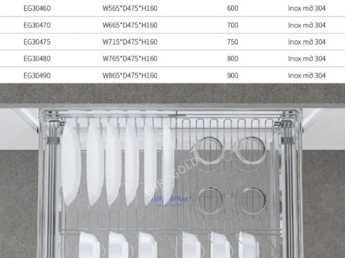 Kích thước giá bát đĩa Eurogold EG30490