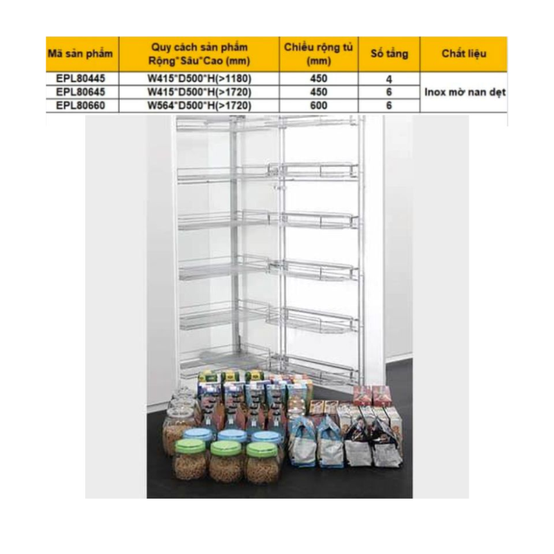 Kích thước tủ khô nan dẹt 6 tầng Eurogold EPL80645 Kích thước tủ khô nan dẹt 6 tầng Eurogold EPL80645