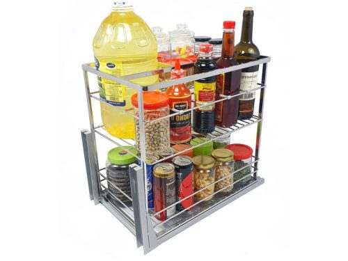 Ảnh thực tế giá gia vị inox 304 nan dẹt BossEU BS304.135GS