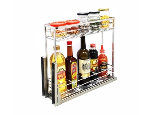 Ảnh thực tế giá gia vị inox 304 nan dẹt BossEU BS304.120GS