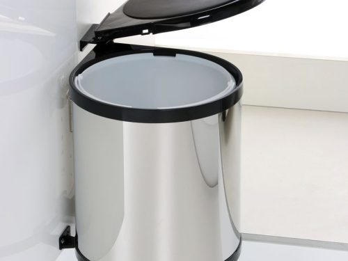 Ảnh thực thùng rác tròn gắn cánh tủ bếp BossEU BS108R