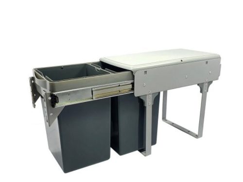 Hình ảnh thùng rác đôi âm tủ gắn cánh BossEU BS1300RD