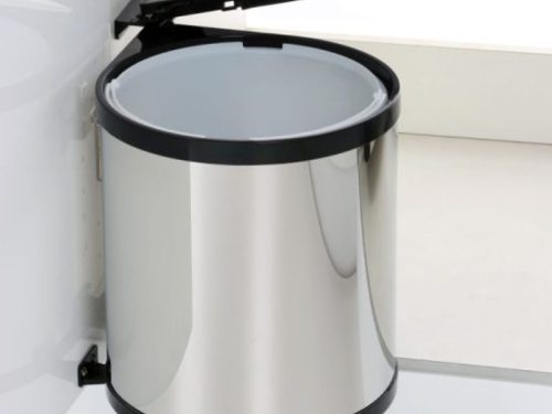 Hình ảnh thùng rác tròn gắn cánh tủ bếp BossEU BS114R