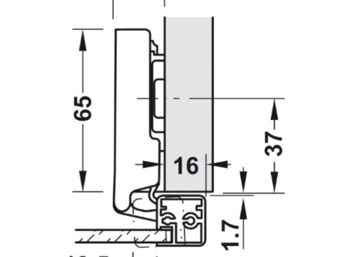 Hướng dẫn lắp đặt bản Lề Metalla SM 110º Trùm Ngoài Hafele 315.26.710