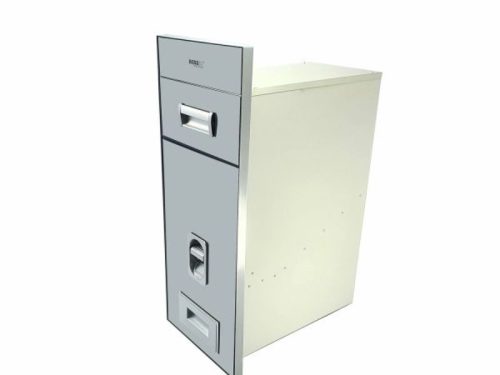 Thùng gạo gương nút nhấn BossEU BS300 Silver