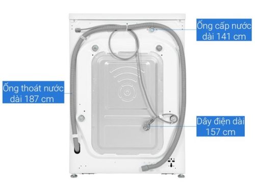 Máy giặt LG 10kg LG FV1410S4W1 ABWPEVN cửa trước 3 Mặt sau máy giặt LG 10kg LG FV1410S4W1 ABWPEVN cửa trước