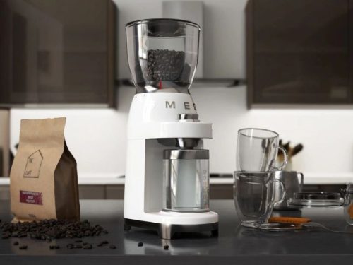 Ảnh máy xay cafe Smeg CGF01WHEU White