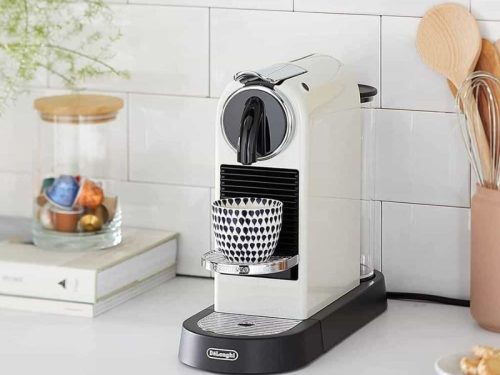 Ảnh thực tế máy pha cafe viên nén DeLonghi EN167.W Citiz