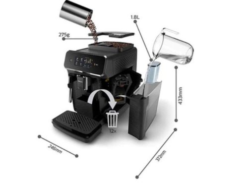 Máy pha cafe gia đình Philips EP2221/40 5 Kích thước máy pha cafe gia đình Philips EP2221/40