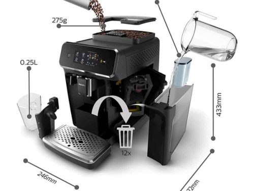 Máy pha cafe tự động Philips EP2231/40 4 Kích thước máy pha cafe tự động Philips EP2231/40