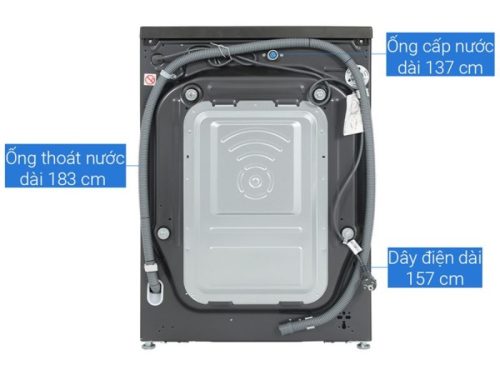 Máy giặt sấy LG giặt 11 kg - sấy 7 kg FV1411H3BA 5 mat sau may giat say lg giat 11 kg say 7 kg fv1411h3ba