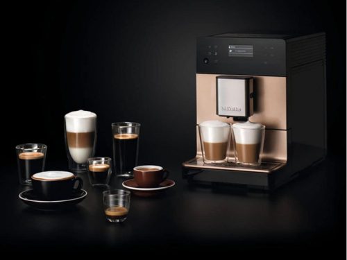 anh thuc te may pha cafe tu dong miele cm5510 rosegold pearlfinish