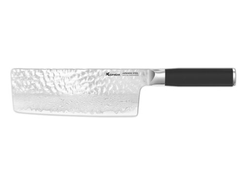Dao thái thép Nhật Konox Damascus Eiko Series 7″ Chopper