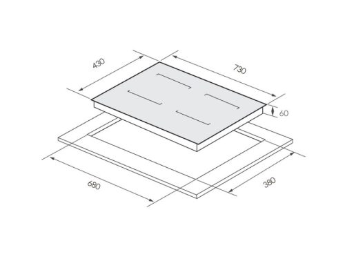 Kích thước bếp từ GrandX GX IH788LUX