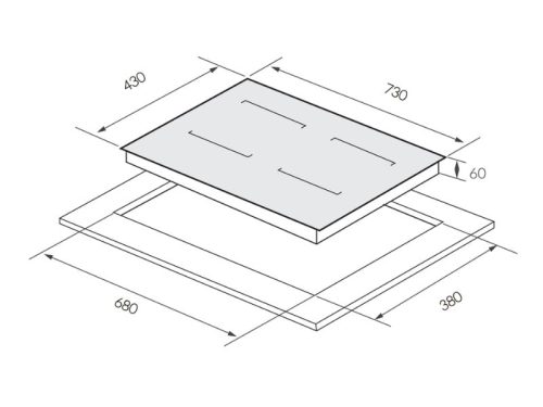 Kích thước bếp từ GrandX GX IP876JP