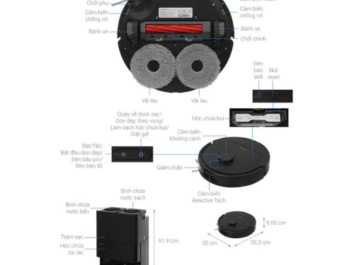 size robot hut bui lau nha roborock qr 798 den
