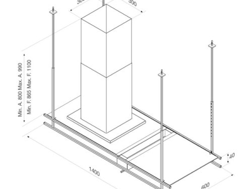 Máy hút mùi Malloca INDUST K140B 6 kich thuoc may hut mui malloca indust k140b