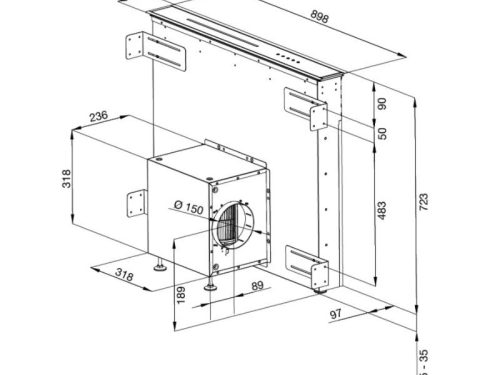 thong so may hut mui malloca downdraft k900bm