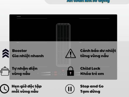 Bếp từ kết hợp máy hút Malloca HIH860FZ 4 tinh nang bep tu ket hop may hut malloca hih860fz