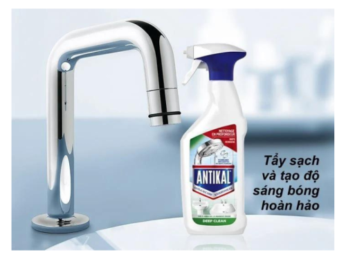 Xịt tẩy cặn canxi Inox Antikal chai 500ml