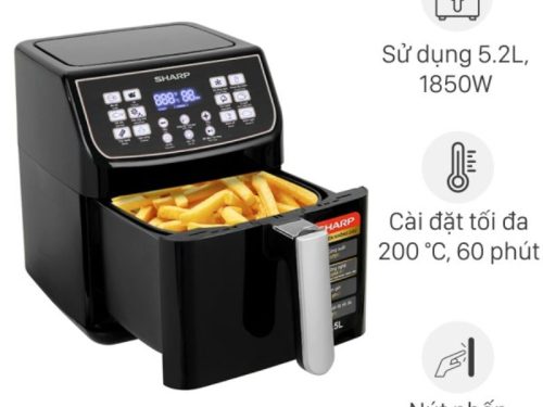 Ảnh nồi chiên không dầu Sharp KF-AF55EV-BK