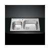 Chậu rửa bát inox 2 hố Malloca MS - 1003 NEW 2 Chậu rửa bát bán thủ công Malloca MS - 1003 NEW