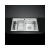 Chậu rửa bát inox 2 hố Malloca MS 8812 2 Chậu rửa bát bán thủ công Malloca MS 8812