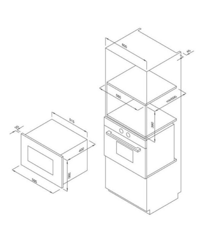 Lò vi sóng Malloca MW 927BG NEW 4 Thiết kế của Lò vi sóng Malloca MW-927BG NEW