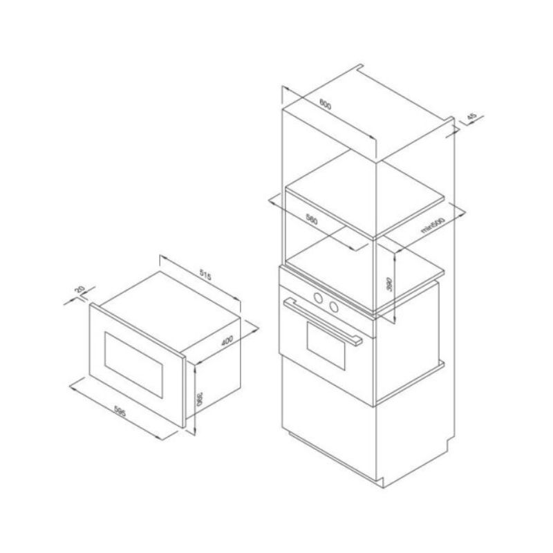 Thiết kế của Lò vi sóng Malloca MW-927BG NEW Thiết kế của Lò vi sóng Malloca MW-927BG NEW