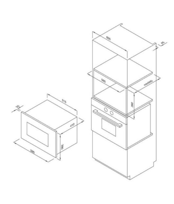Lò vi sóng Malloca MW-927I 2 Thiết kế của Lò vi sóng Malloca MW-927I