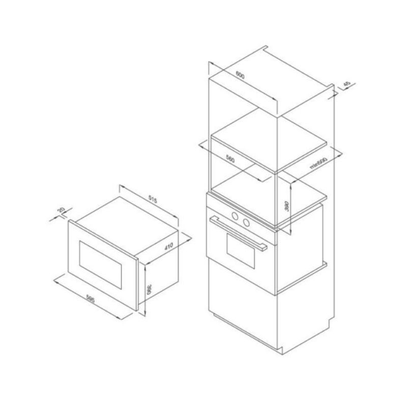 Thiết kế của Lò vi sóng Malloca MW-927J Thiết kế của Lò vi sóng Malloca MW-927J