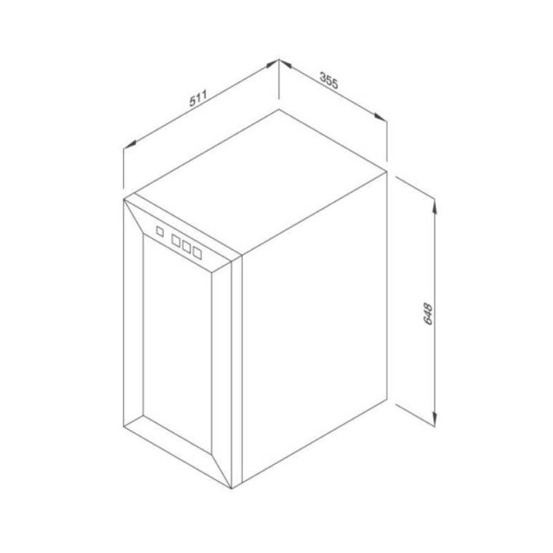 Thiết kế của Tủ bảo quản rượu độc lập Malloca MWC-48B Thiết kế của Tủ bảo quản rượu độc lập Malloca MWC-48B