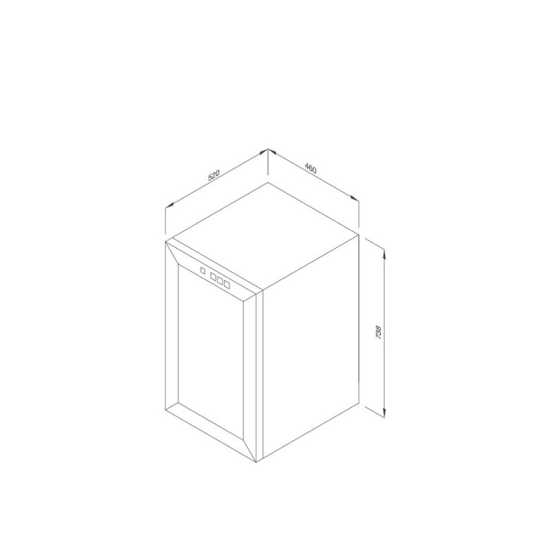 Thiết kế của Tủ bảo quản rượu độc lập Malloca MWC - 65B Thiết kế của Tủ bảo quản rượu độc lập Malloca MWC - 65B