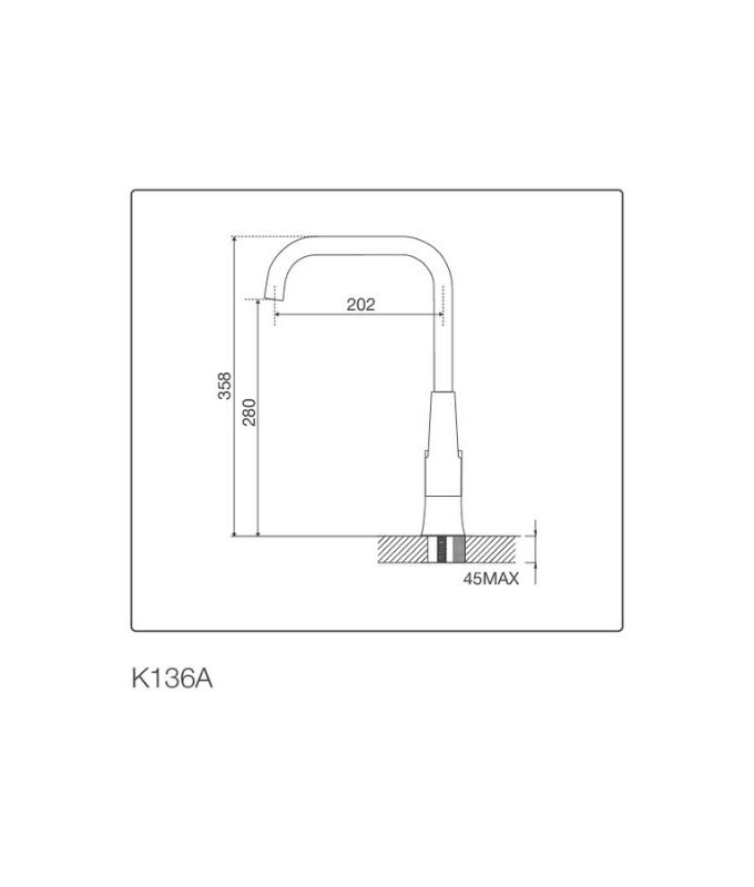 Vòi rửa bát nóng lạnh Malloca K136A 3 Thiết kế của Vòi rửa bát Malloca K136A