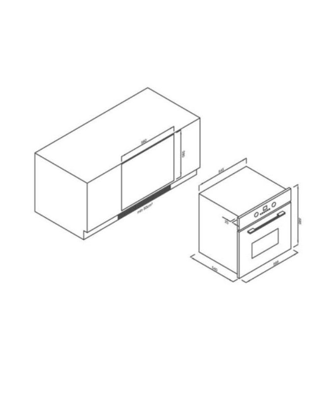 Thiết kế của Lò nướng Malloca EB-56ERG-5BC15