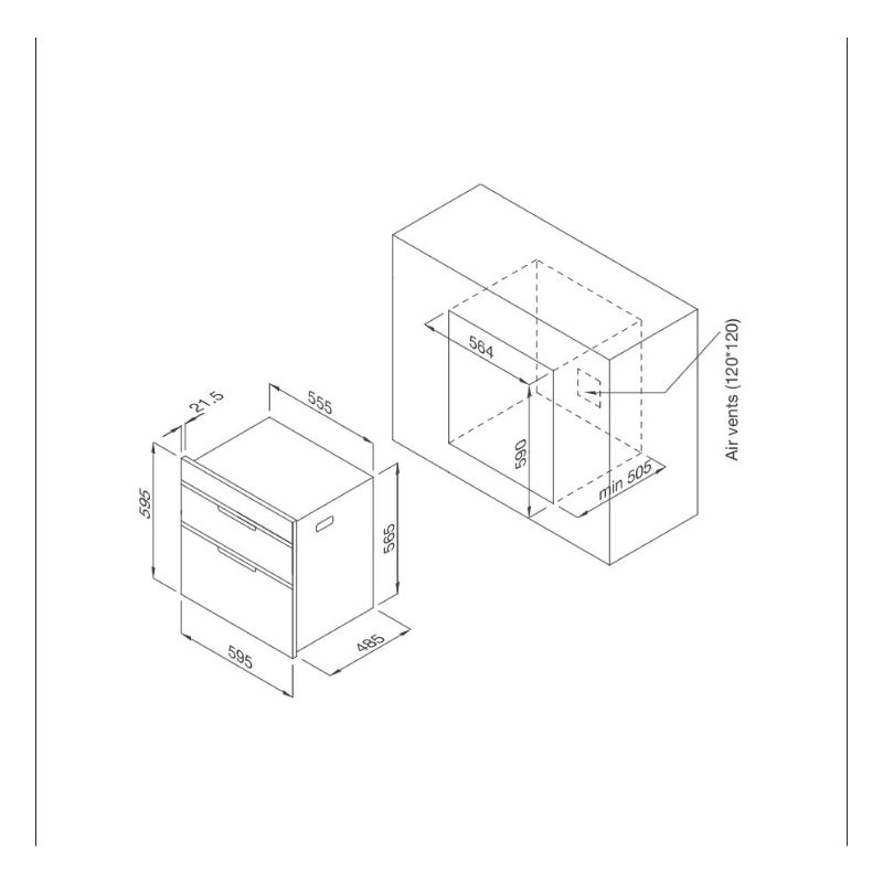 kích thước của Máy sấy bát Malloca MSC-1005 kích thước của Máy sấy bát Malloca MSC-1005
