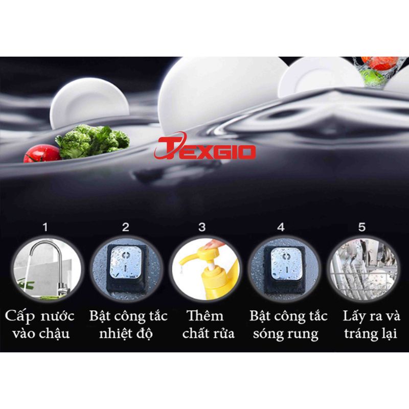 Hình ảnh máy rửa chén công nghiệp siêu âm Texgio Ultrasonic Luxury TGU-2000XD Hình ảnh máy rửa chén công nghiệp siêu âm Texgio Ultrasonic Luxury TGU-2000XD