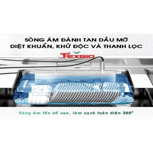 Hình ảnh máy rửa chén công nghiệp siêu âm Texgio Ultrasonic Standard TGU-1000SS