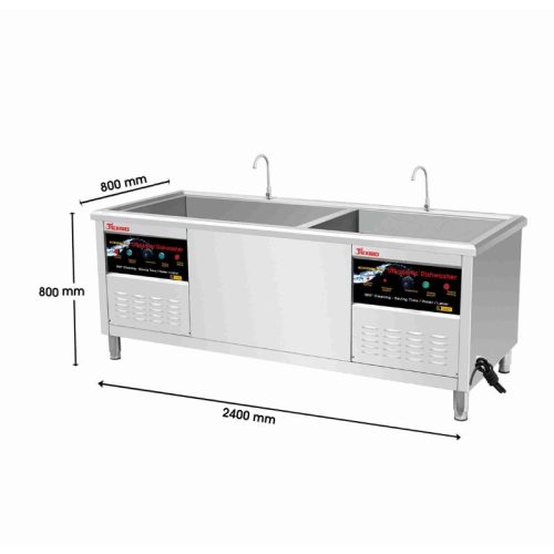 Máy rửa chén bát công nghiệp siêu âm Texgio Ultrasonic Standard TGU-2400SD 3 Kích thước máy rửa chén bát công nghiệp siêu âm Texgio Ultrasonic Standard TGU-2400SD
