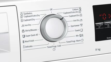 Máy sấy quần áo Bosch WTW85400SG 5 Điều khiển Máy sấy Bosch WTW85400SG