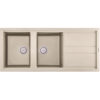 Chậu rửa đá Granite Malloca màu kem BIANCO G-50062 1 chau rua bat malloca bianco g 50062
