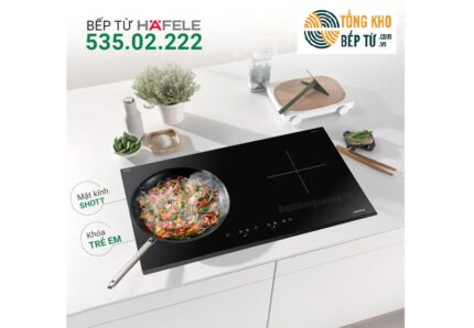 COMBO 13: Bếp từ đôi HC-IS772EA 535.02.222 + Hút mùi Hafele HH WI90B 539.81.175 + Tủ lạnh Hafele HF-SBSID 534.14.020