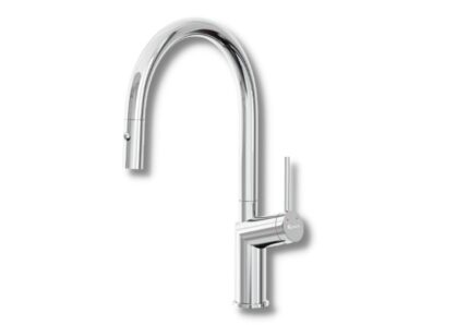 Vòi rửa bát rút dây Konox Neva Chrome