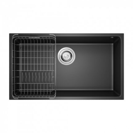 Chậu rửa bát đá Konox Naros 760S Black