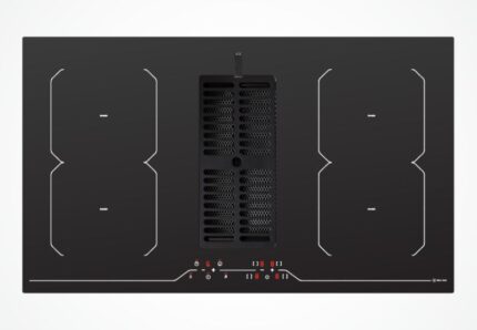 Bếp từ kết hợp máy hút khói khử mùi malloca hih-864