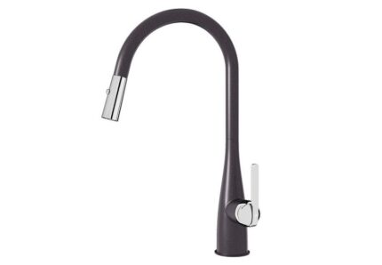 Vòi rửa bát Konox rút dây Curva Black