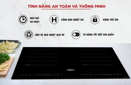 Bếp từ đôi Chefs EH-DIH203 5 tính năng an toàn của bếp từ đôi Chefs EH-DIH203