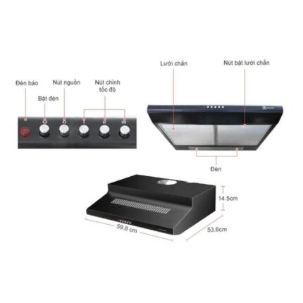 Máy hút mùi Electrolux EFT6510K 3 thông số kỹ thuật của Máy hút mùi Electrolux EFT6510K
